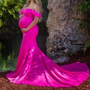 Maternity photo shoot/baby shower gown
